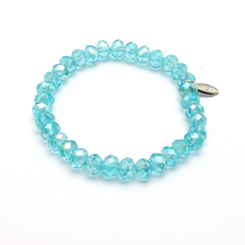 Armband facet 8mm (aqua AB)