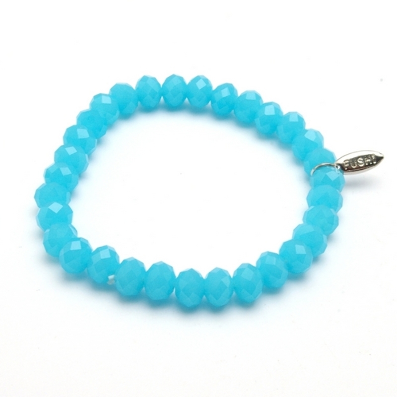Armband facet 8mm (turquoise)