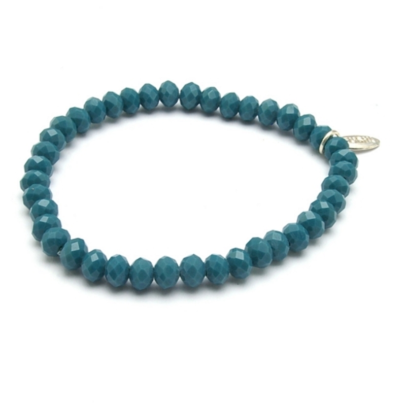 Armband facet 6mm (petrol)