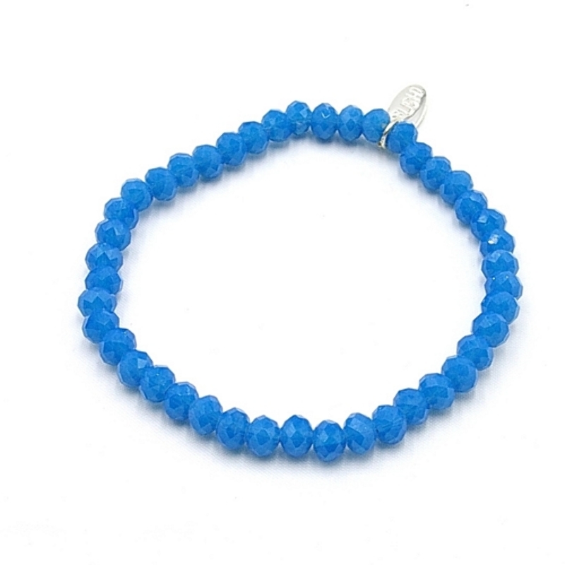 Armband facet 6mm (koningsblauw)