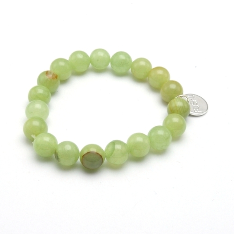 Armband halfedelsteen new jade 10mm