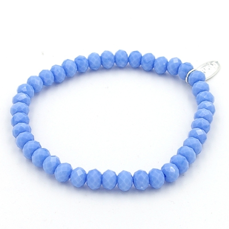 Armband facet 6mm (lavendelblauw)