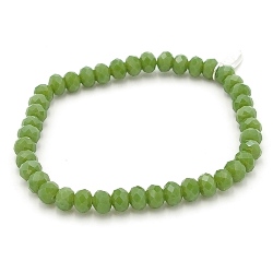 Armband facet 6mm (groen)