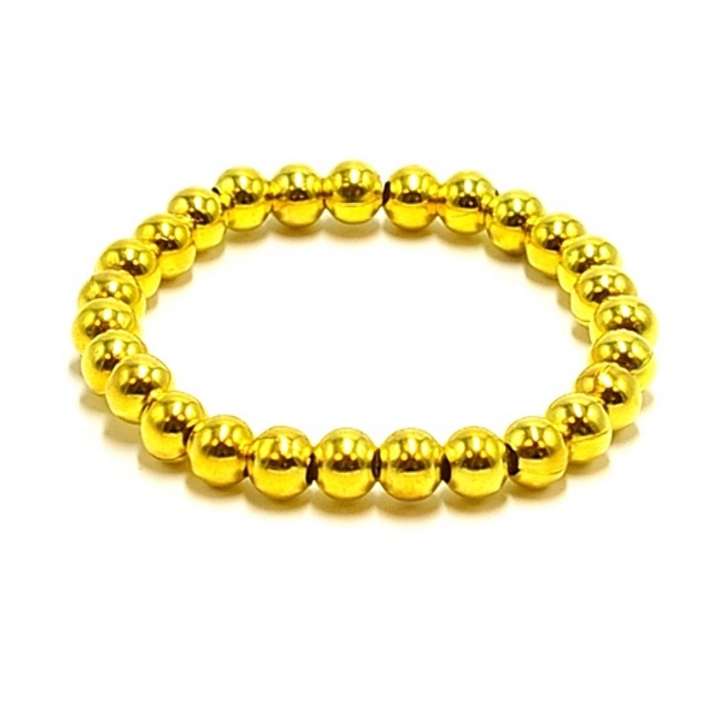 Armband metaal 8mm (goud)