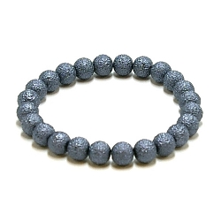 Armband ijsparel 8mm (grijs)