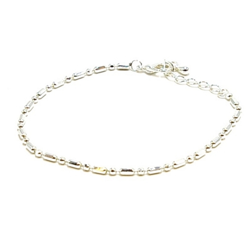 Armband 3mm zilver fantasie (3 st.)