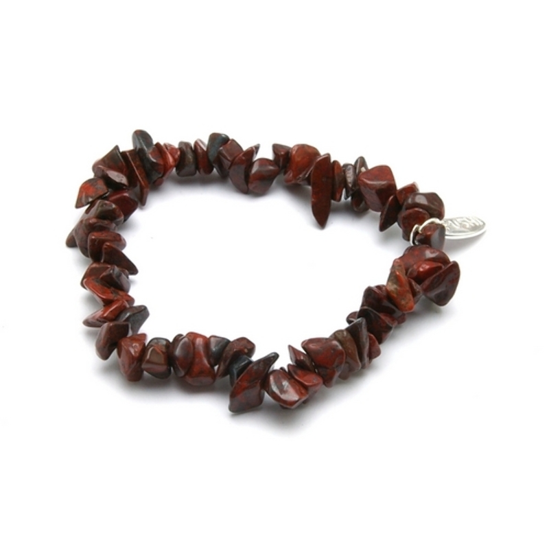 Armband halfedelsteen rainbow jasper chips