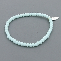Armband facet 4mm (lichtblauw)
