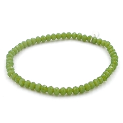 Armband facet 4mm (groen)