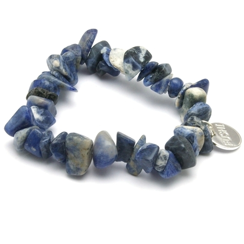 Armband halfedelsteen chips sodalite