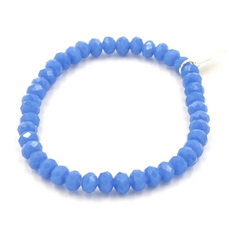 Armband facet 6mm (lavendelblauw)