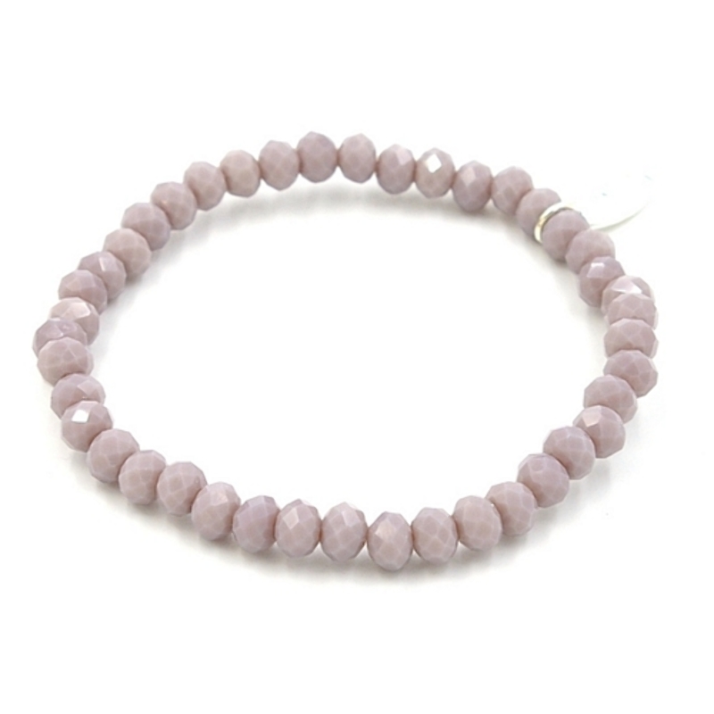 Armband facet 6mm (lila)