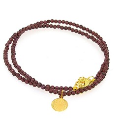 Ketting halfedelsteen 3mm...