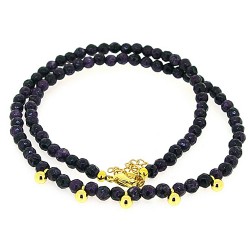 Ketting facet halfedelsteen...
