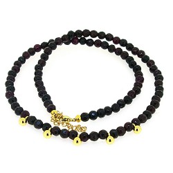 Ketting facet halfedelsteen...