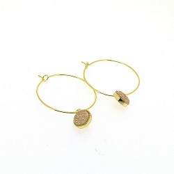 Oorbellen creolen dun met...