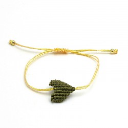 Armband macramee hart...