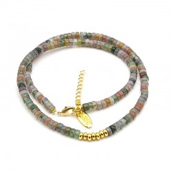 Ketting kort halfedelsteen...