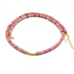 Ketting kort halfedelsteen...