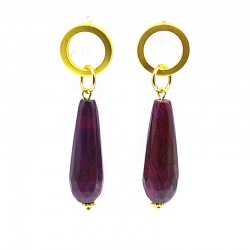 Oorbellen halfedelsteen...