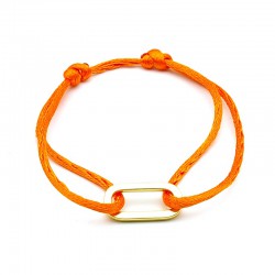 Armband zijdedraad oranje...