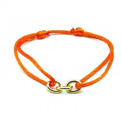 Armband zijdedraad oranje...