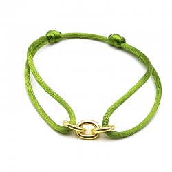 Armband zijdedraad groen...