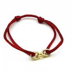 Armband zijdedraad bordeaux...