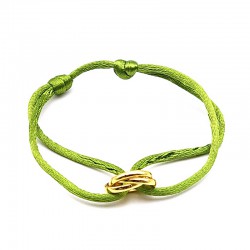 Armband zijdedraad groen...