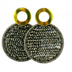 Oorbellen satijndraad met...