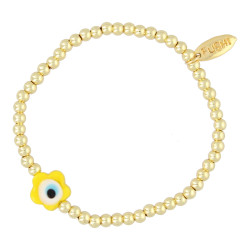 Armband 14krt 4mm met glas...