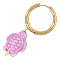 Oorbellen creolen keramiek...