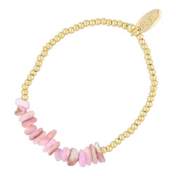 Armband halfedelsteen chips...