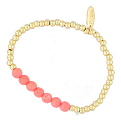 Armband halfedelsteen lava...