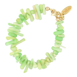 Armband koraal chips groen