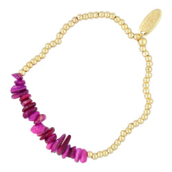 Armband halfedelsteen chips...