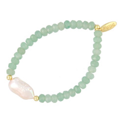 Armband halfedelsteen donut...