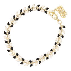 Armband metaal met resin...