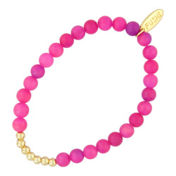 Armband  halfedelsteen mat...