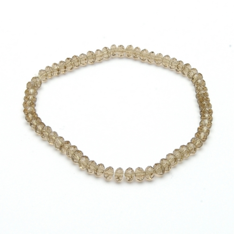 Armband facet 4mm (rook)