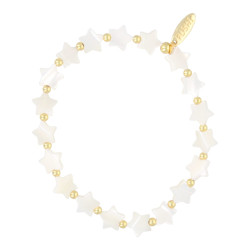 Armband schelp sterretjes