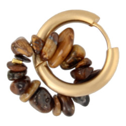 Oorbellen creolen met chips...