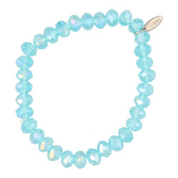 Armband facet 10mm turquoise