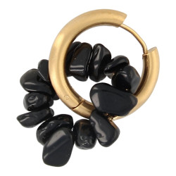 Oorbellen creolen met chips...