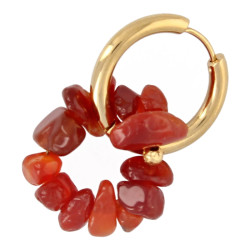 Oorbellen creolen met chips...