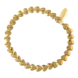 Armband hematiet hartjes...