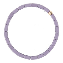 Armband emaille tegel paars