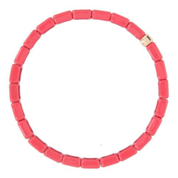 Armband emaille tegel cherry