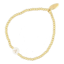 Armband 3mm 14krt en schelp...