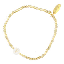 Armband 3mm 14krt en schelp...